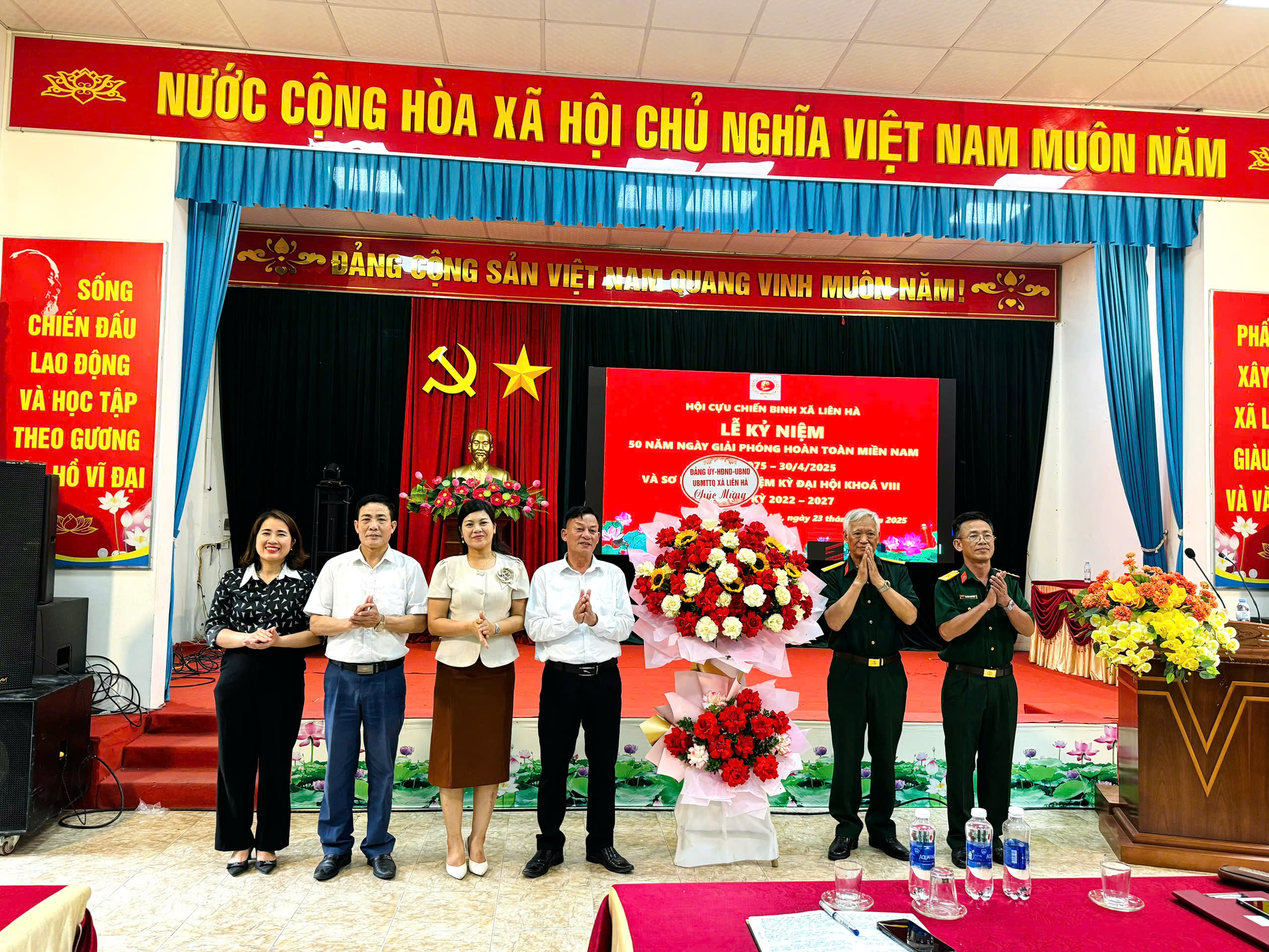 Lễ kỷ niệm 50 năm giải phóng miền Nam thống nhất đất nước (30/4/1975 – 30/4/2025) và sơ kết giữa nhiệm kỳ Đại hội khóa VIII (Nhiệm Kỳ 2022 – 2027) xã Liên Hà